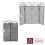 Tapton 3 Panel Folding Fire Screen Guard Black 7