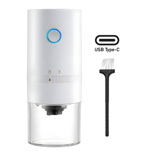 Macinacaffè portatile a macine 120ml 185x75x75mm Bianco 2
