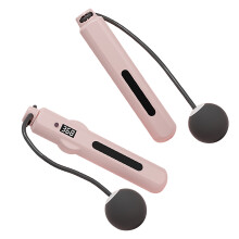 Kabelloses Springseil mit intelligenter Sprachansage, gewichtetes Springseil mit Zählbildschirm für Fitness, für Männer, Frauen und Kinder,