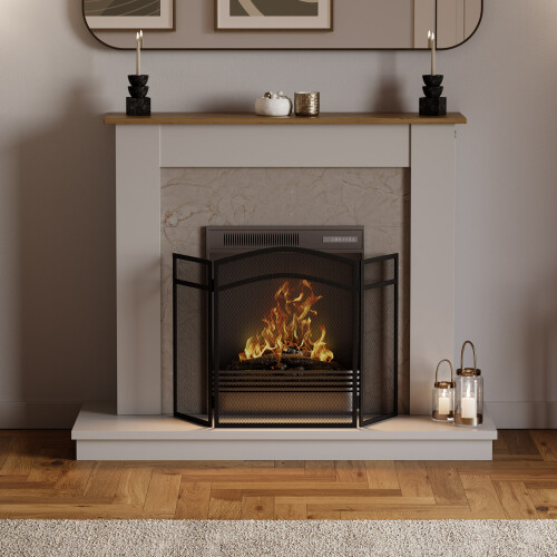 Milton 3 Panel Folding Fire Guard - Fireplace Screen 1