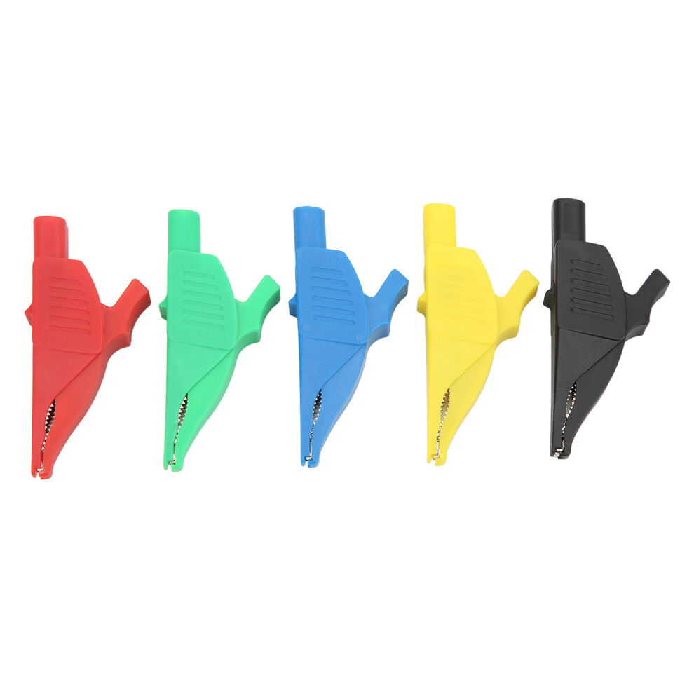 5Pcs Insulated Electric Test Clips 4Mm Jack, 32A/1000V, 39.5Mm Opening 9471332935482