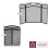 Milton 3 Panel Folding Fire Guard - Fireplace Screen 7