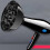Diffuseur de sèche-cheveux en Nylon+PC noir 4,3-4,5 cm 5