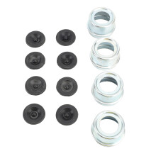 Set da 4 tappi antipolvere per mozzo, 1,98 pollici, 2000-3500 libbre, Nero