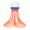 3pcs Nylon Badminton Shuttlecocks, White, Yellow, Orange, 7.5cm 10