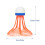 3pcs Nylon Badminton Shuttlecocks, White, Yellow, Orange, 7.5cm 2