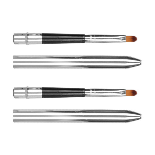 Single Head Lipstick Brush with Protective Cover Compact and Durable
