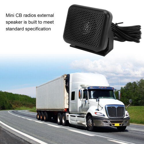External Speaker for Two Way Radio, 8Ω 3W Black Replacement 2