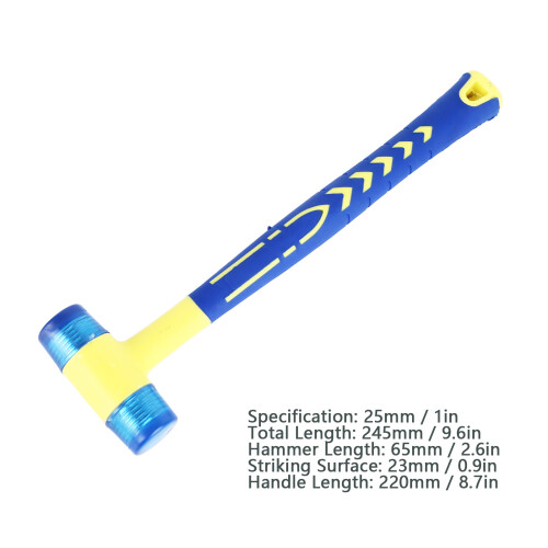 25mm Soft Rubber Detachable Double-Head Hammer 1