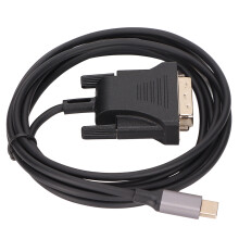 Cable USB-C 3.1 a DVI de 190 cm, tipo-C a DVI transparente.
