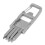 Outdoor 12-in-1 Keychain Multitool Durable Stainless Steel Design 14