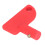 2 pezzi isolatore di stacco per batteria rosso mini 47x43 mm 6