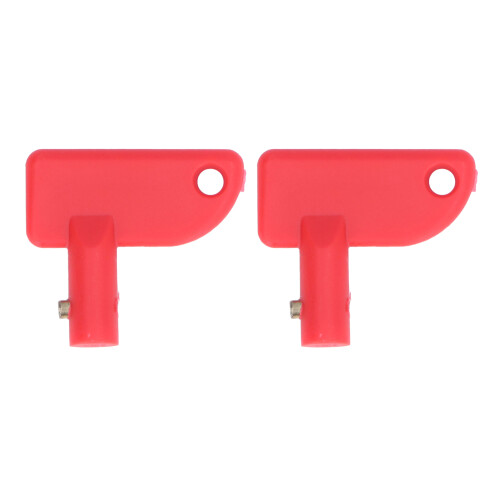 2 pezzi isolatore di stacco per batteria rosso mini 47x43 mm 1