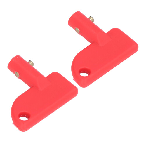 2 pezzi isolatore di stacco per batteria rosso mini 47x43 mm