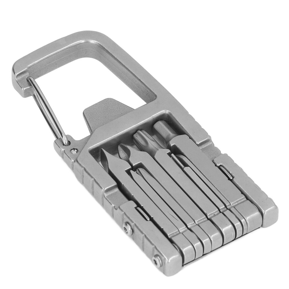 Outdoor 12-in-1 Keychain Multitool Durable Stainless Steel Design
