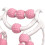 20 Wheels Muscle Roller Massager Plastic 70 cm+ 10