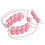 20 Wheels Muscle Roller Massager Plastic 70 cm+ 13