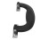 Durable Vintage Plastic Luggage Handles 5Pcs Ergonomic Design Black 7