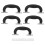 Durable Vintage Plastic Luggage Handles 5Pcs Ergonomic Design Black 2