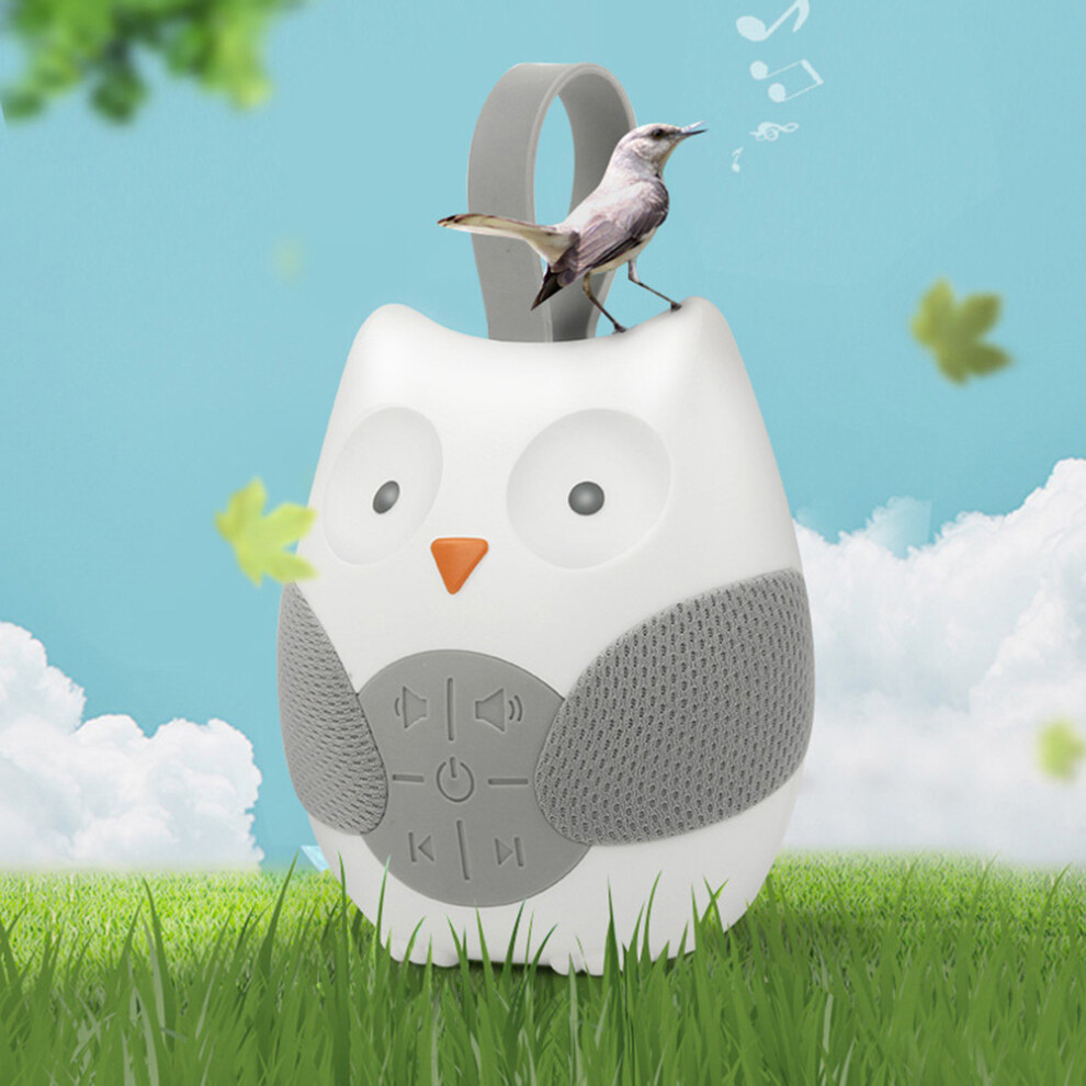 Portable Baby Soothing Sound Machine With 12 Sounds & Timer Feature White/Light