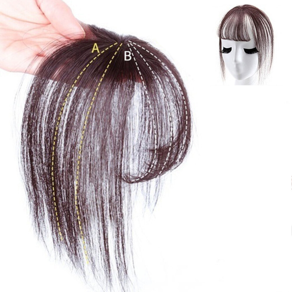 Unisex Invisible Seamless 3D Air Bangs Hair Topper For Instant Volume