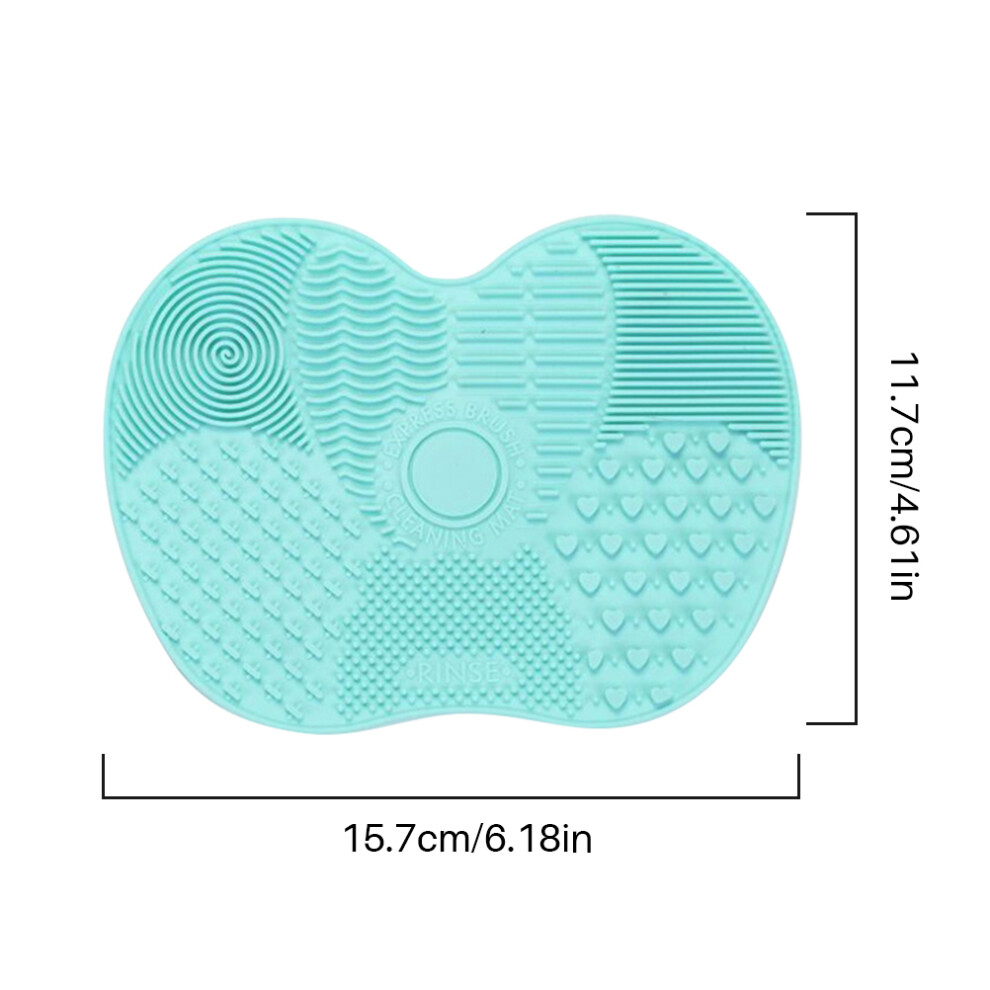 Silicone Makeup Brush Cleaning Mat with Suction Cup 15.7*11.7cm