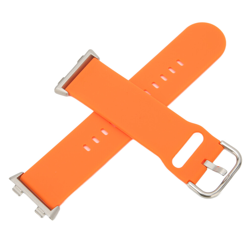 Adjustable Silicone Watch Band For Oppo Watch 2 46Mm, Orange 4981332960995
