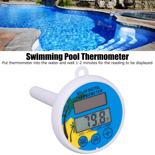Solar Thermometer with Max/Min Temp Display 160mAh for Pools & Hot Tubs 2