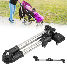 Supporto per ombrello in acciaio inossidabile per bicicletta nero 46 cm