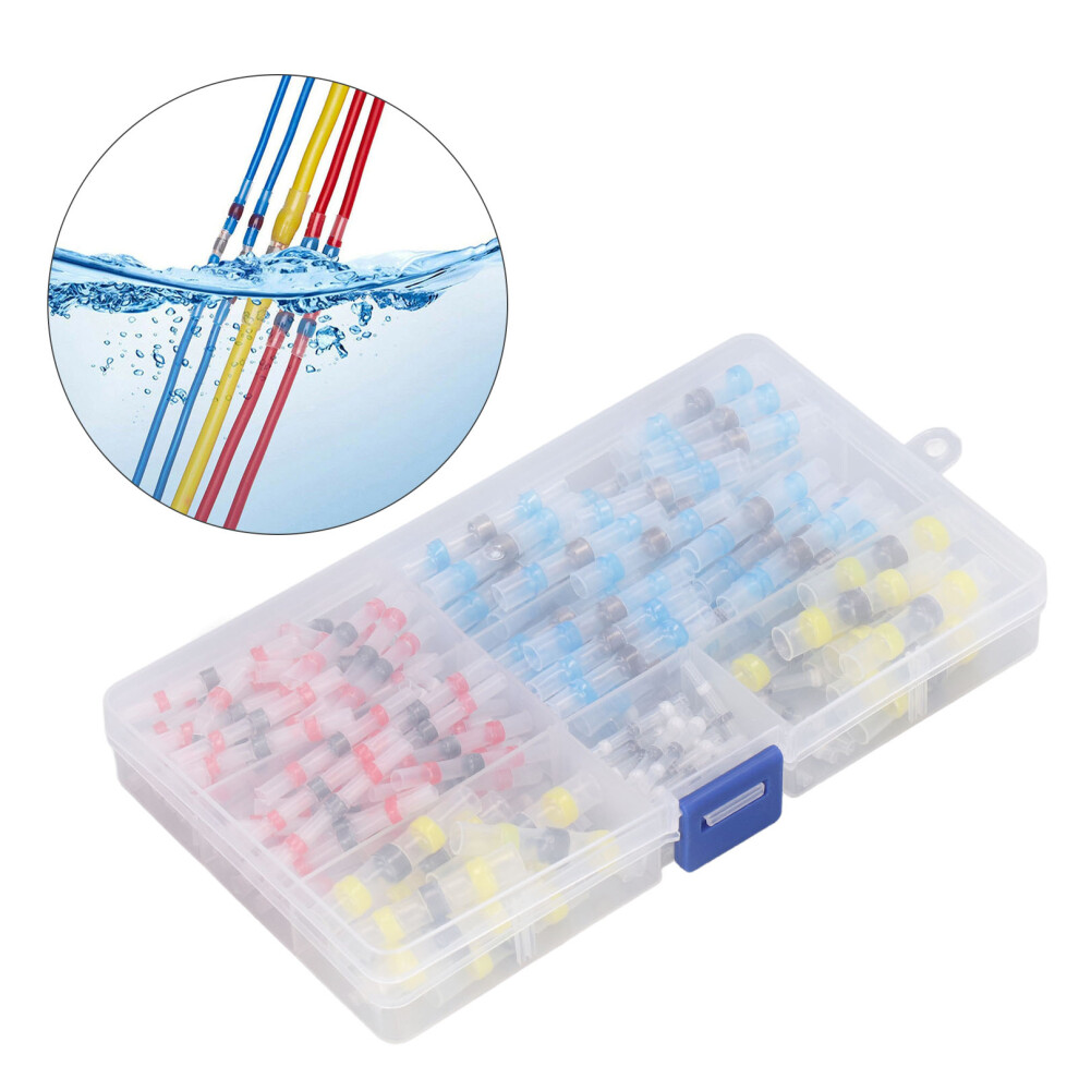 600Pcs Heat Shrink Solder Seal Wire Connectors Waterproof Insulated 2:1 Ratio 5041332970901