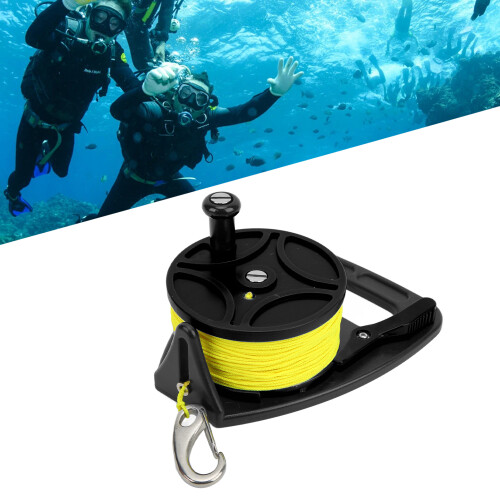 Mulinello subacqueo 83m/90.8yd Linea Nera Clip a Ruota