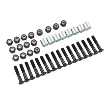 Skateboard Hardware Kit Longboard Befestigungsmaterial mit 16 Schrauben, 16 Muttern, 8 Unterlegscheiben, 25 mm