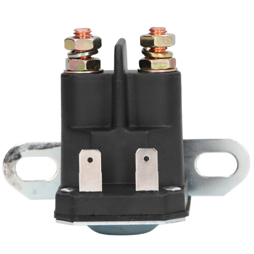Brass and ABS Solenoid Starter for Tractor 75x55x55mm Black 1