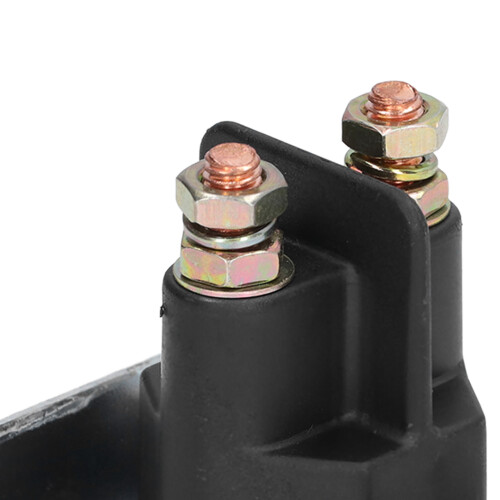 Brass and ABS Solenoid Starter for Tractor 75x55x55mm Black 2
