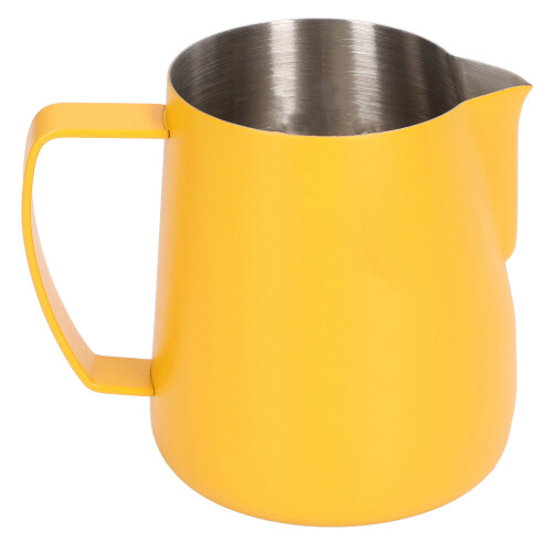 Jarra espumadora de leche de 400ml 9.5x11cm Amarilla 1