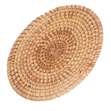 WRP-18 Mantel individual redondo natural 18cm/7.1in 34-80g