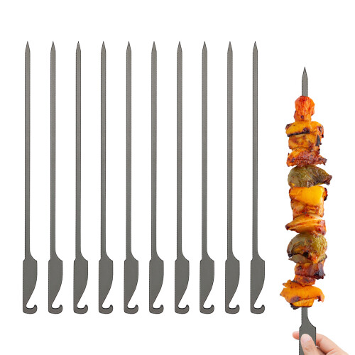 Flache Titan-Grillspieße 25cm/32cm, 10 Stück 1