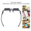 Gafas Perezosas Prisma Horizontal 103 g Vidrio ABS 5