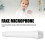 Microfono finto in ABS, 57 g, bianco, microfono scenico per bambini 7
