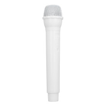 Micrófono falso ABS 57.0g/2.0oz Blanco utilería de juguete