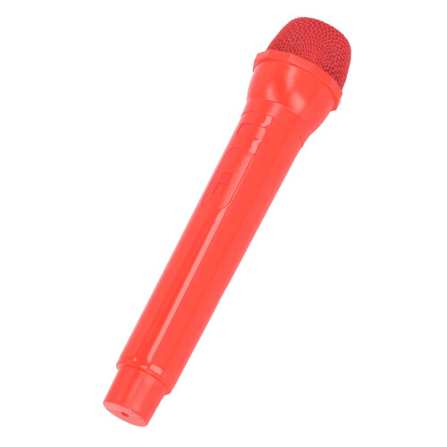 Modelo micrófono falso de juguete rojo ABS 57g utilería 2