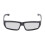 4 gafas de eclipse solar de ABS Negro/Verde/Naranja 14