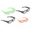 4 gafas de eclipse solar de ABS Negro/Verde/Naranja 16