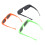4 gafas de eclipse solar de ABS Negro/Verde/Naranja 11