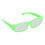 4 gafas de eclipse solar de ABS Negro/Verde/Naranja 7
