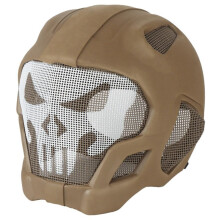 Airsoft Paintball Protective Helmet, Tactical Full Face Helmet with Breathable Steel Mesh Comfort Lining Mask for Paintball CS Cosplay Halloween