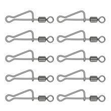 10 pieces strong copper fishing swivels, ball bearing, swivel joint, set, fishing connectors, bait, hooks, accessories, swivel 1 piece