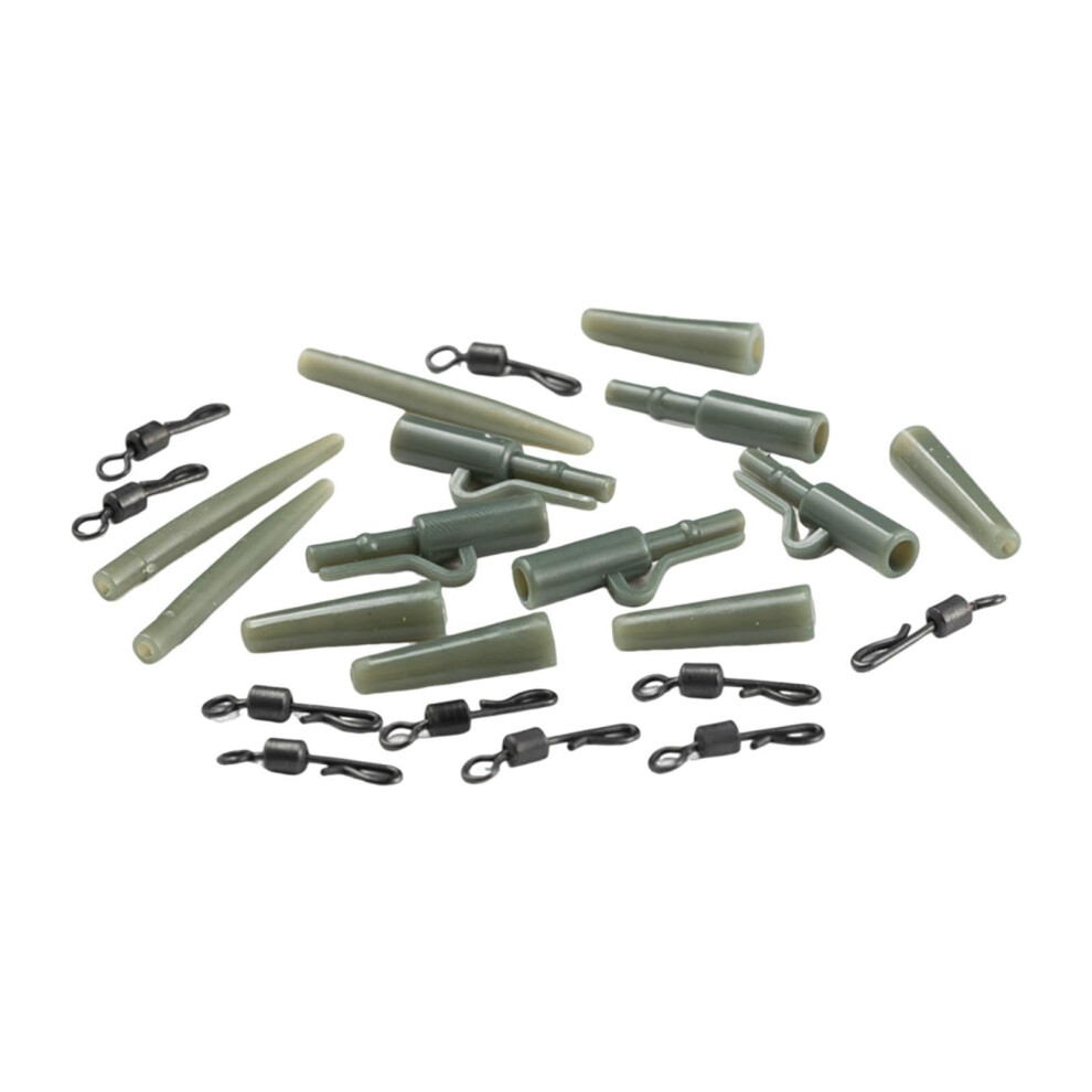 40Piece Terminal Tackle Kit For Carp Fishing, Compact Green Case-image-OPC-PJBP7Y8-NEW