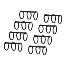 Reusable Metal Binder Rings 3.8 x 2 x 2cm, Black, Holds 100 Pages