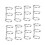 Shiny Silver 3 Hole Binder Rings for 100 Sheets Reusable Loose Leaf Binding 15